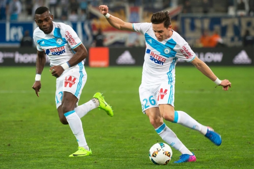 Marselha goleia Saint-Étienne por quatro bolas a zero. AFP