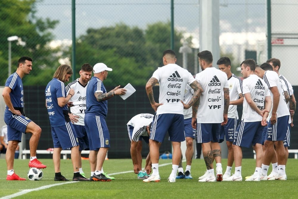 Les joueurs argentins n'iront pas en Israel. AFP