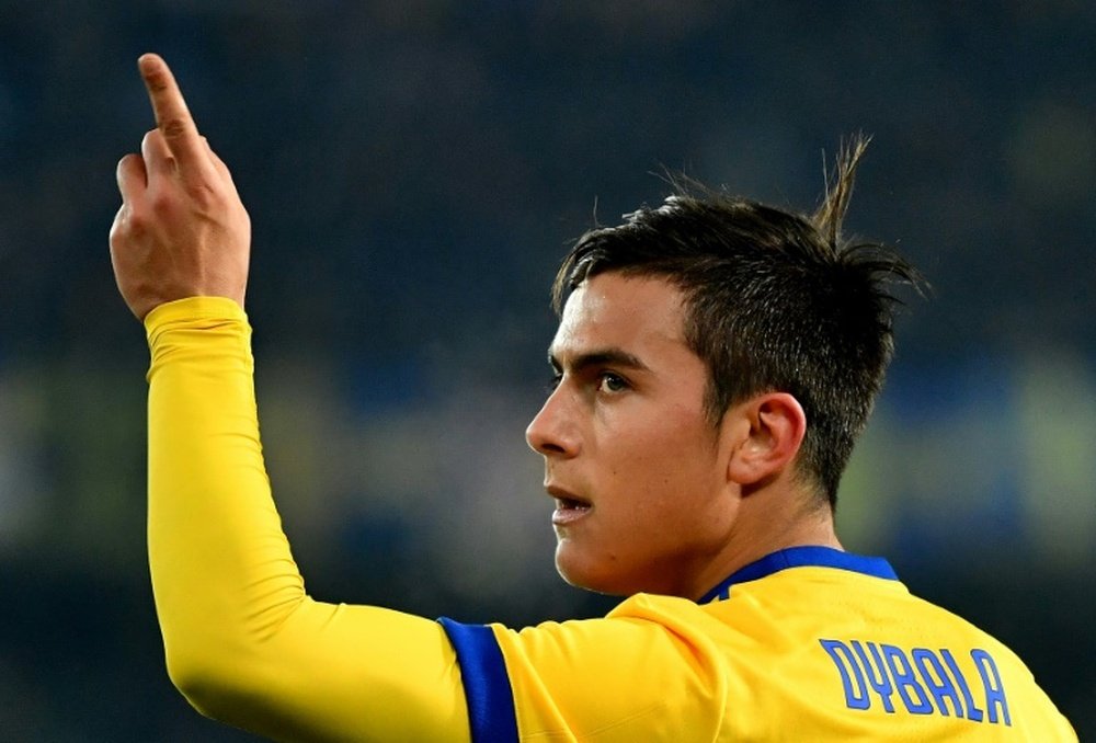 Dybala marcó un doblete ante el Hellas Verona. AFP