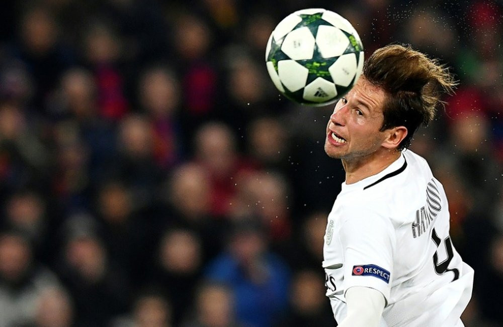 Le défenseur polonais du PSG Grzegorz Krychowiak en Ligue des champions. AFP
