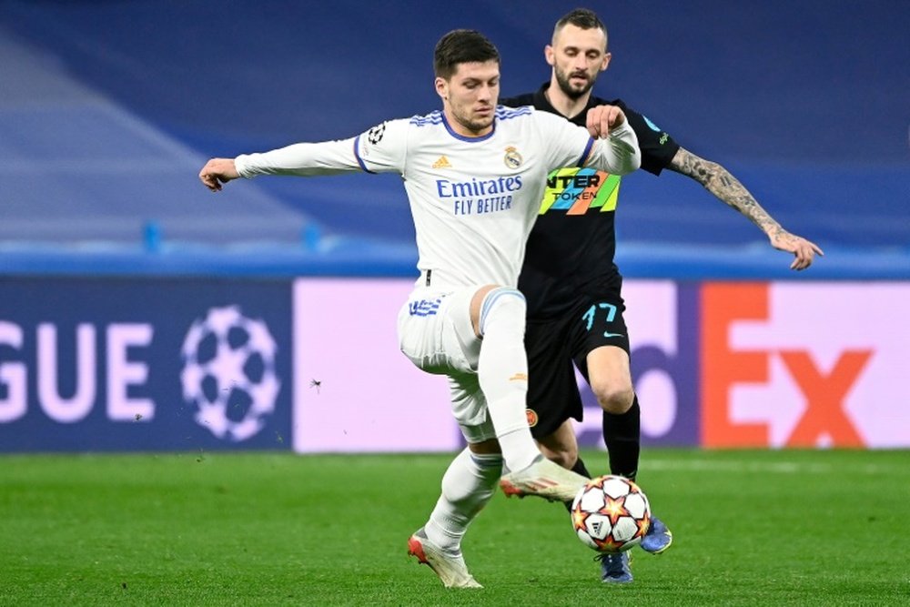Jovic takes a step forward in Ancelotti's squad. AFP