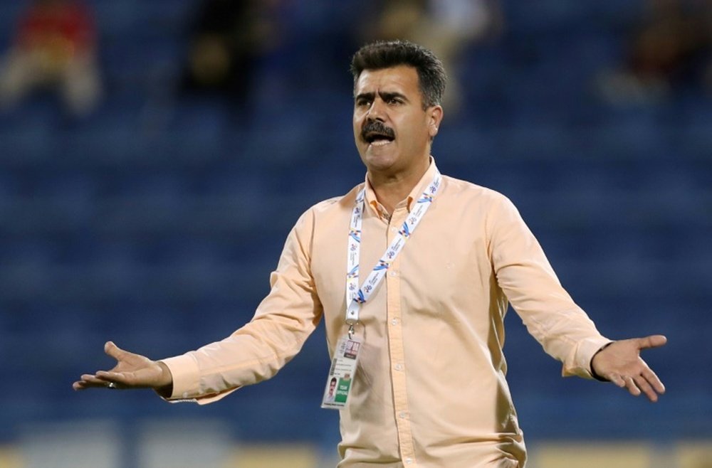 L'entraîneur d'Esteghlal, Sirous Pourmousavi, lors du match contre Al-Hilal. AFP
