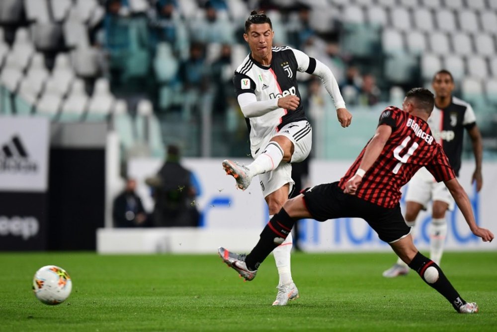Cristiano Ronaldo perdeu um pênalti, mas saiu com vaga para a final. AFP