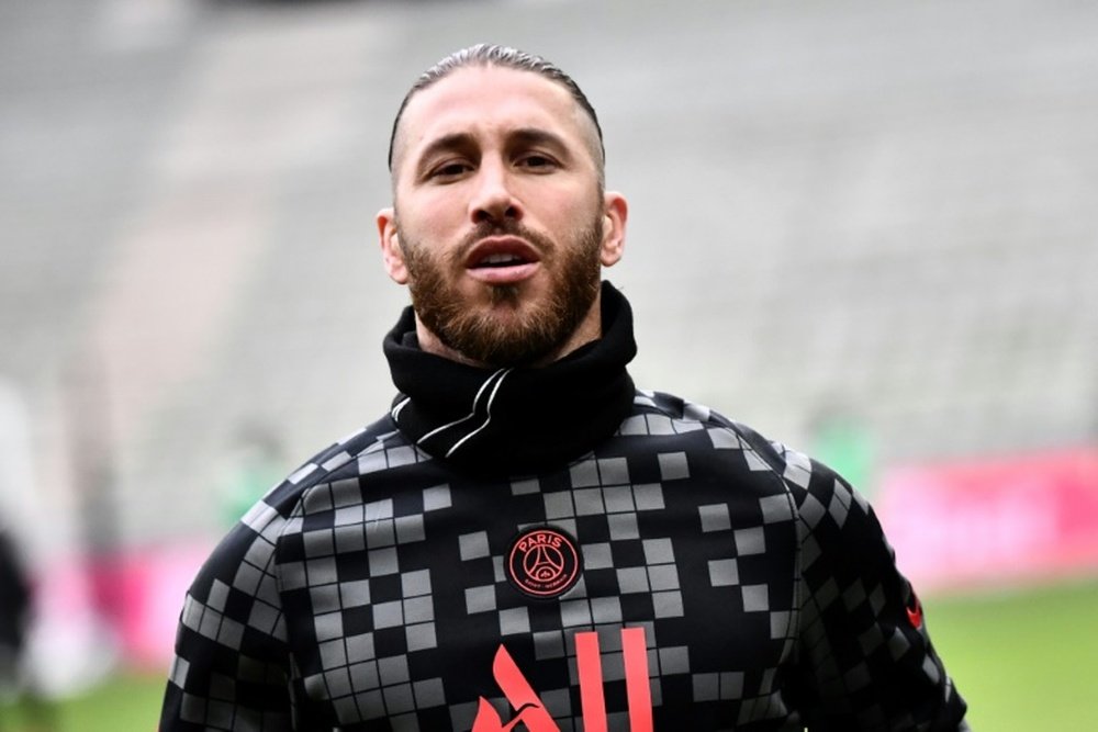 Confirmado: Sergio Ramos baixa diante do Brugge.AFP