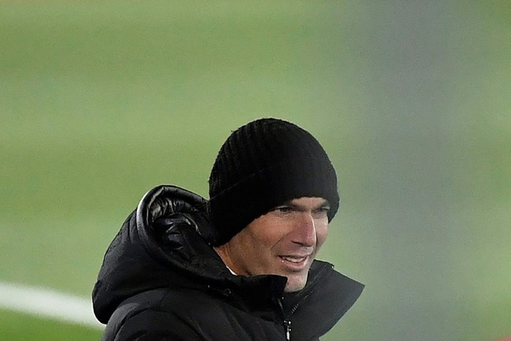 Zidane en conférence de presse. afp