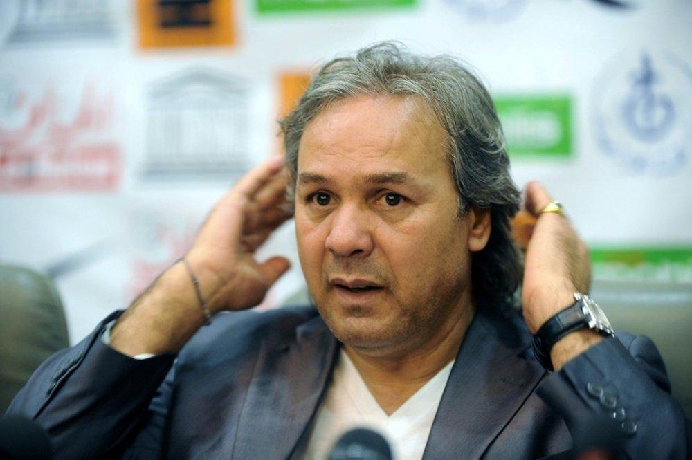 L'ancien international algérien Rabah Madjer, le 23 avril 2012 à Alger. AFP