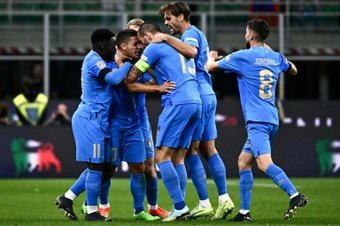 L'Italia ha vinto il match di Nations League contro l'Inghilterra. AFP