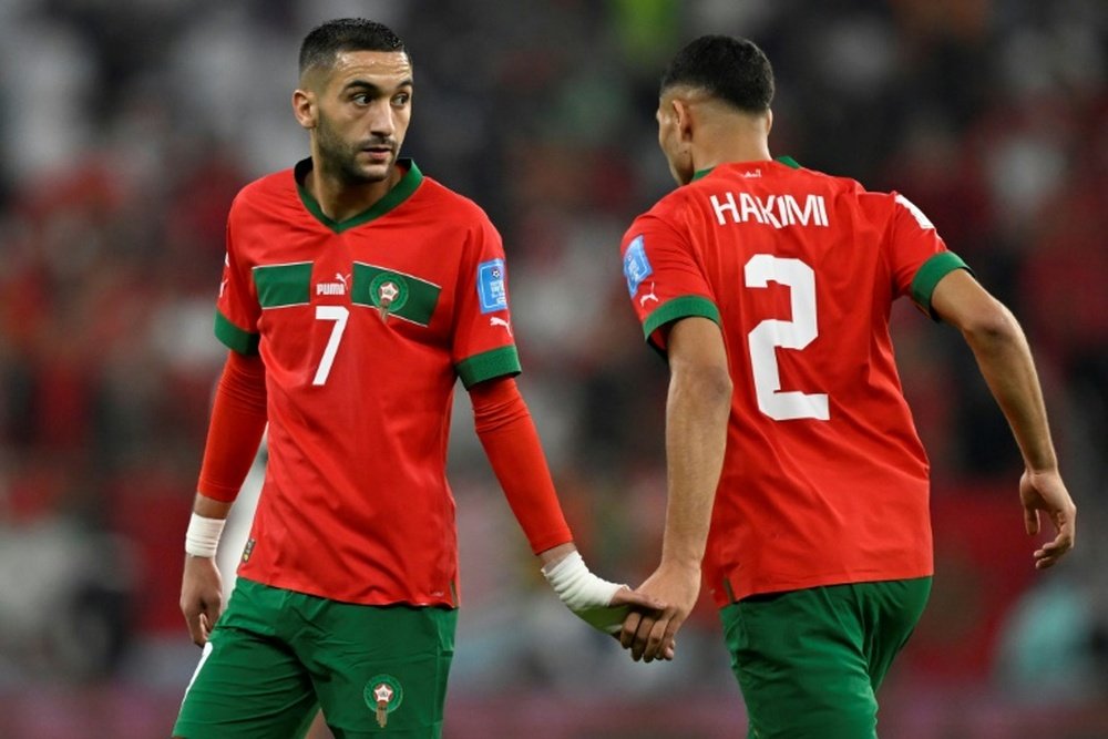 El Chelsea dejará salir a Ziyech por 28 millones de euros. AFP