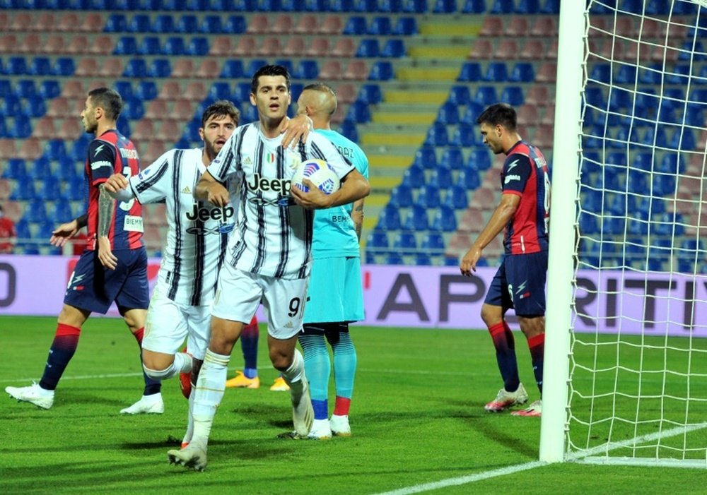 Les compos officielles du match de Serie A entre la Juve et l'Hellas Vérone. AFP