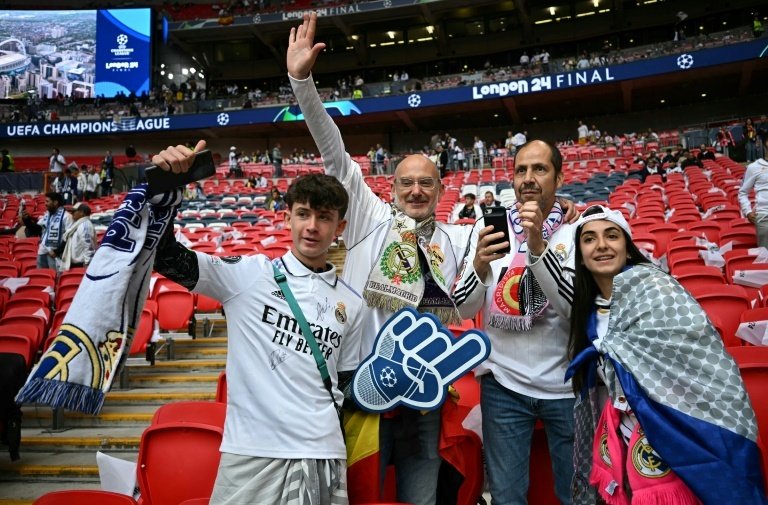 Real Madrid have managed to rebook 16 fans on the flights. AFP