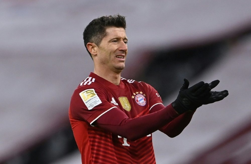 Robert Lewandowski is in the running for the Laureus award for Sportsman of the Year. AFP