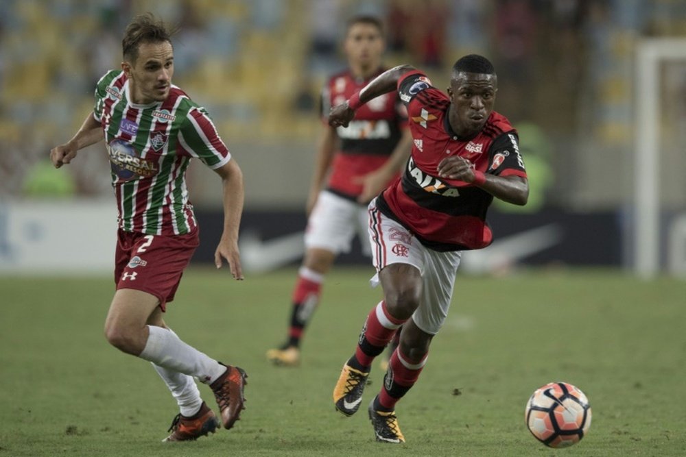 Tout le monde prédit un brillant avenir à Vinicius. AFP