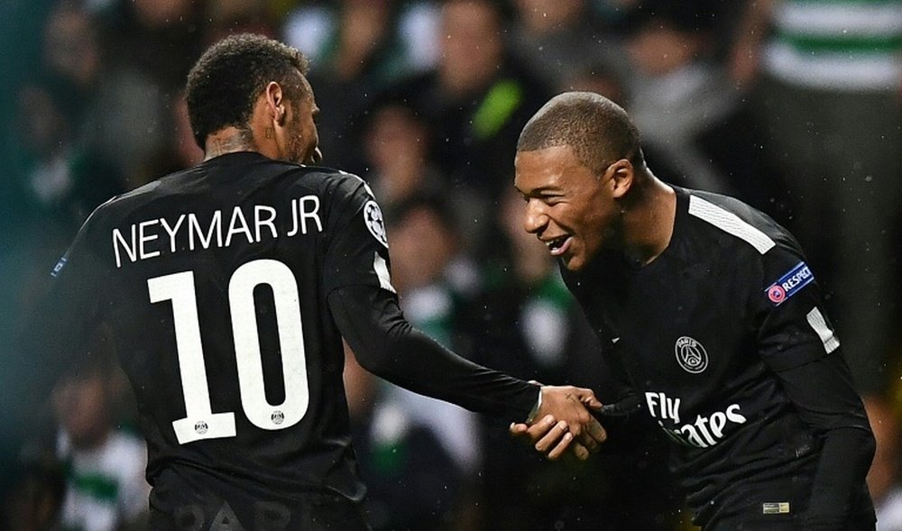 Both Neymar and Mbappe arrived at PSG this summer from Barcelona and Monaco respectively. AFP