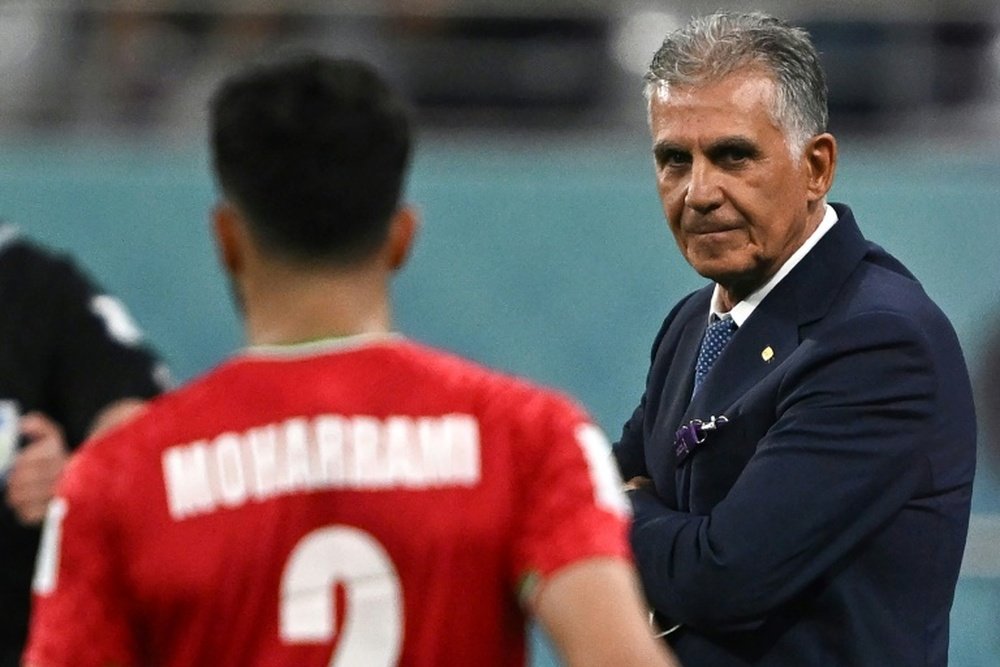Carlos Queiroz said goodbye after Iran's clash against USA. AFP