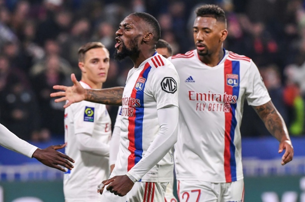 El Girondins empató a dos con el Olympique de Lyon. AFP