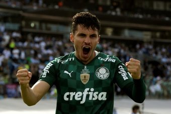 Raphael Veiga offre l'égalisation à Palmeiras. afp