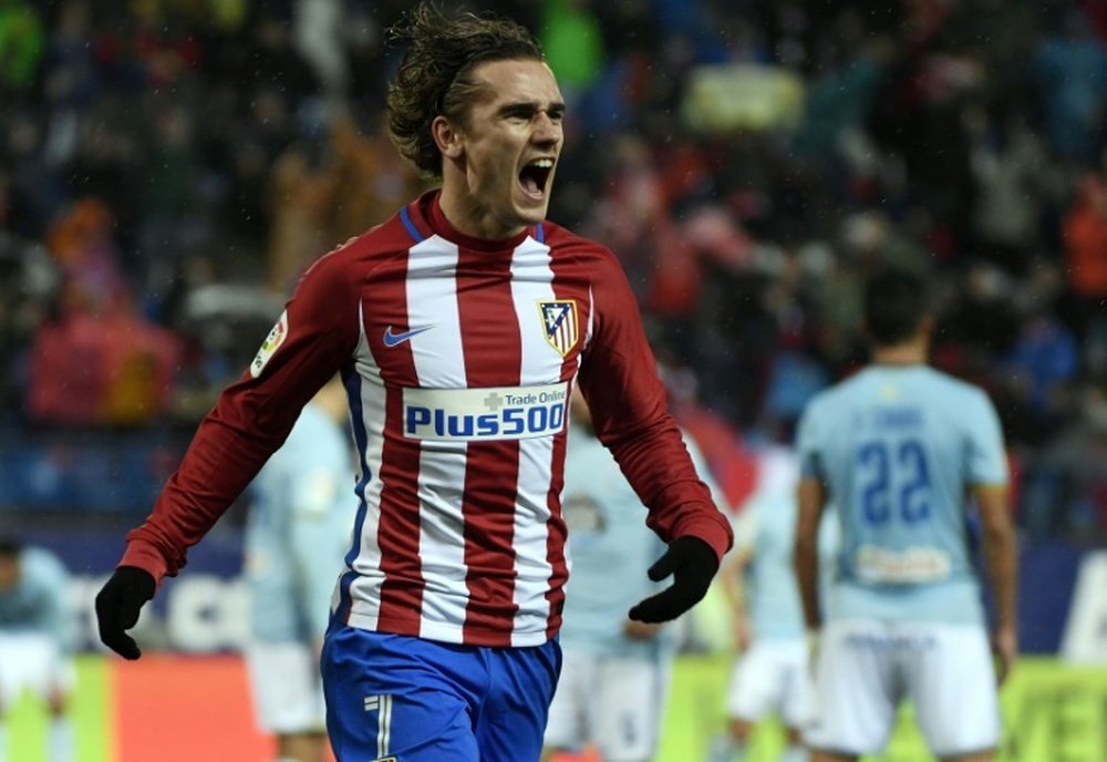 Antoine Griezmann clebrating one of his goals. AFP