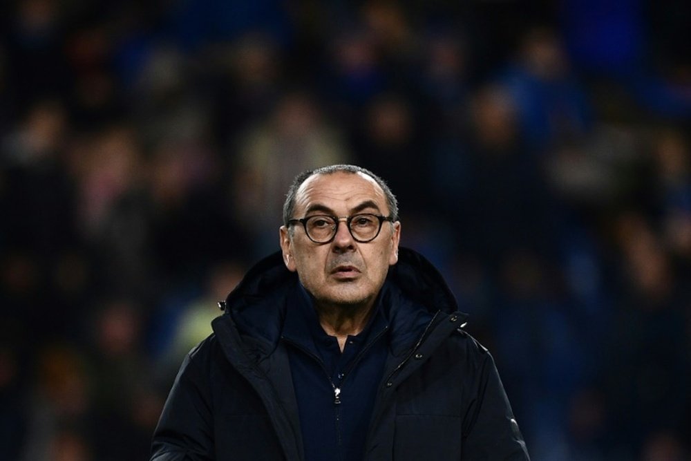 Sarri responded to talk of Messi and Ronaldo being together at Juventus. AFP