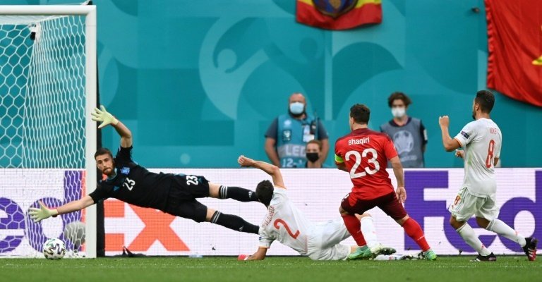 Unai Simon élu meilleur joueur de Suisse-Espagne