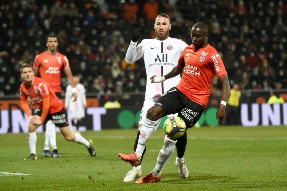 Sergio Ramos expulsé pour son second match de Ligue 1. AFP