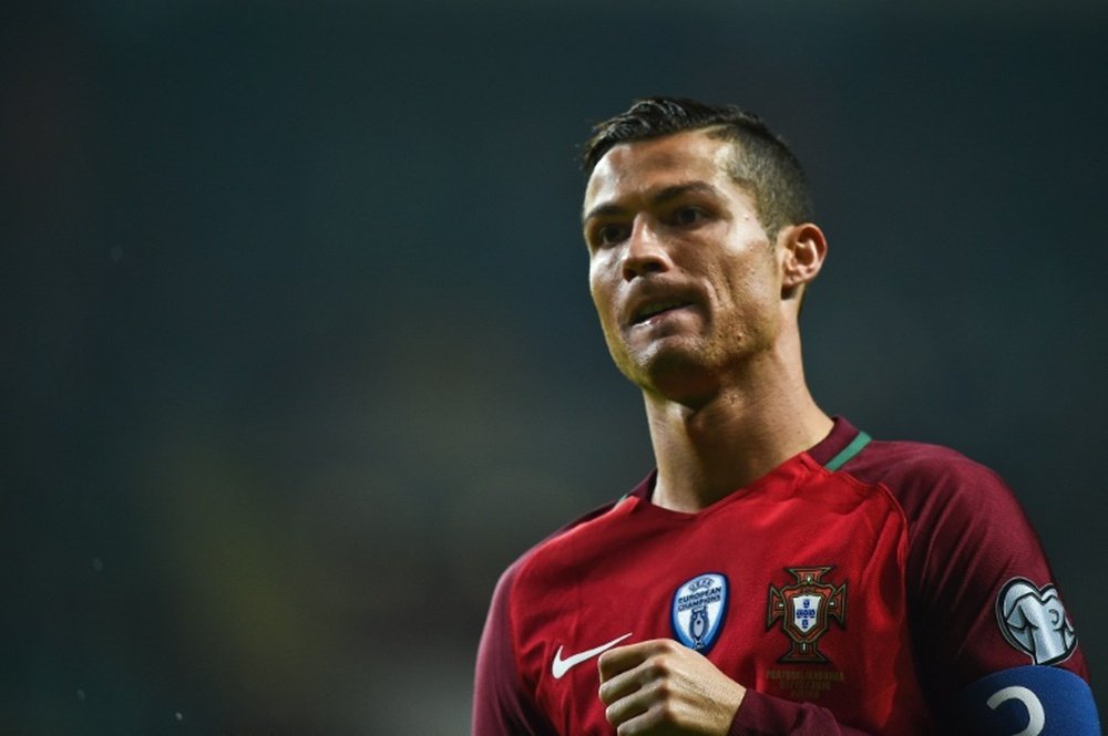 Cristiano Ronaldo lors du match de qualifications pour le Mondial-2018 contre l'Andorre. AFP