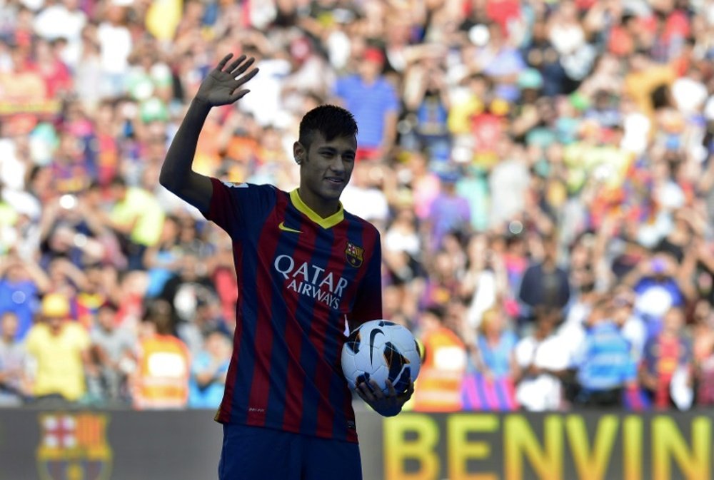Neymar cost Barcelona over 200 mln euros. AFP