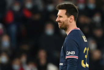 La idea del PSG es que Messi se reincorpore al grupo la semana próxima. AFP