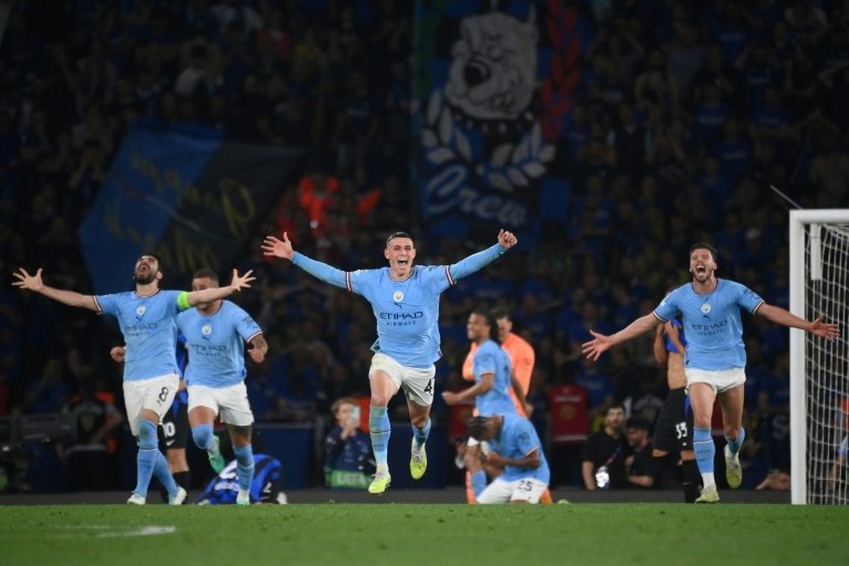 City won their first ever UCL trophy. AFP