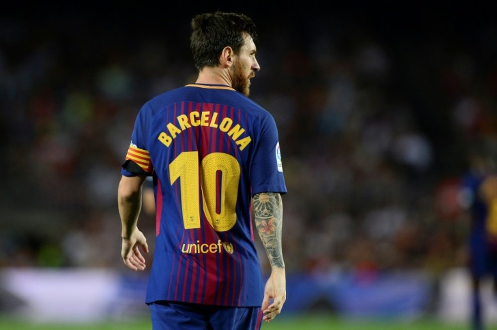 L'attaquant argentin Lionel Messi au Camp Nou, le 20 août 2017. AFP