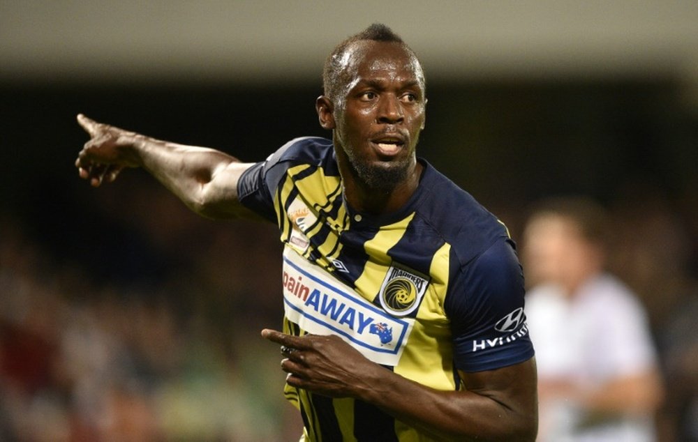 The former sprinter enjoyed a two month trial with Australian club Central Coast Mariners. AFP