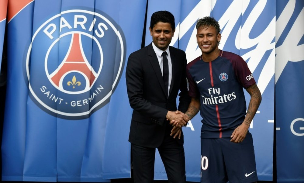 PSG signed Neymar in the summer. AFP