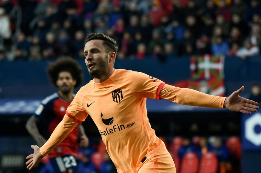 Saúl Ñíguez, auteur du but de la victoire pour l`Atlético Madrid face à Osasuna, le 29 janiver 2023 à Pampelune