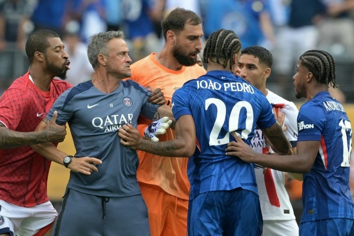 João Pedro a été impliqué dans une échauffourée d'après-match avec Luis Enrique. AFP
