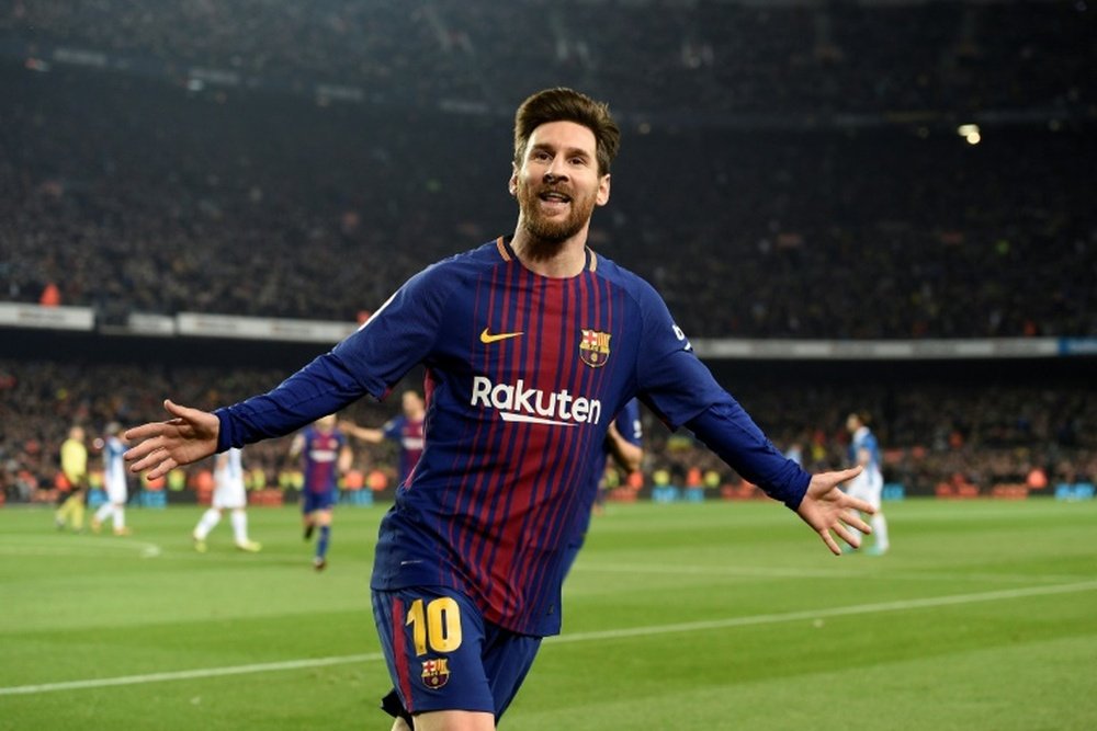 Messi sigue liderando al Barça. AFP