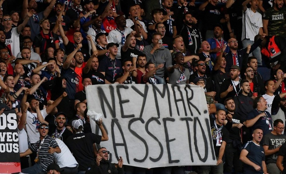 Los aficionados del PSG preparan un boicot para el partido ante el Madrid. AFP