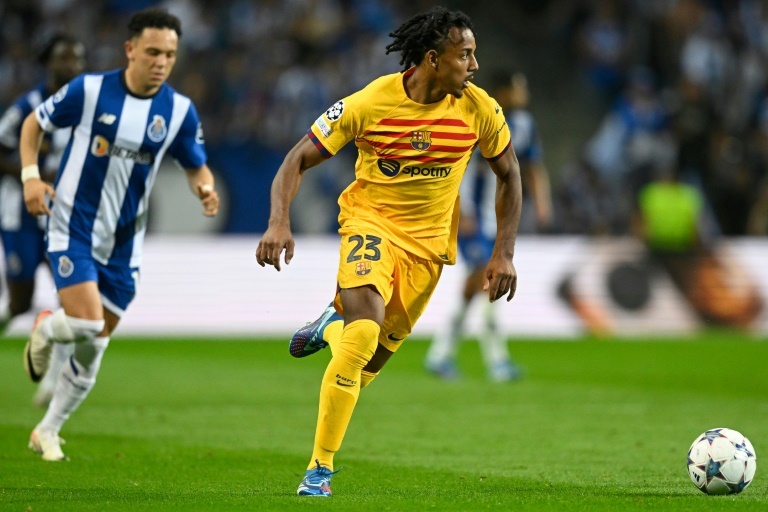 Koundé, con el Barça