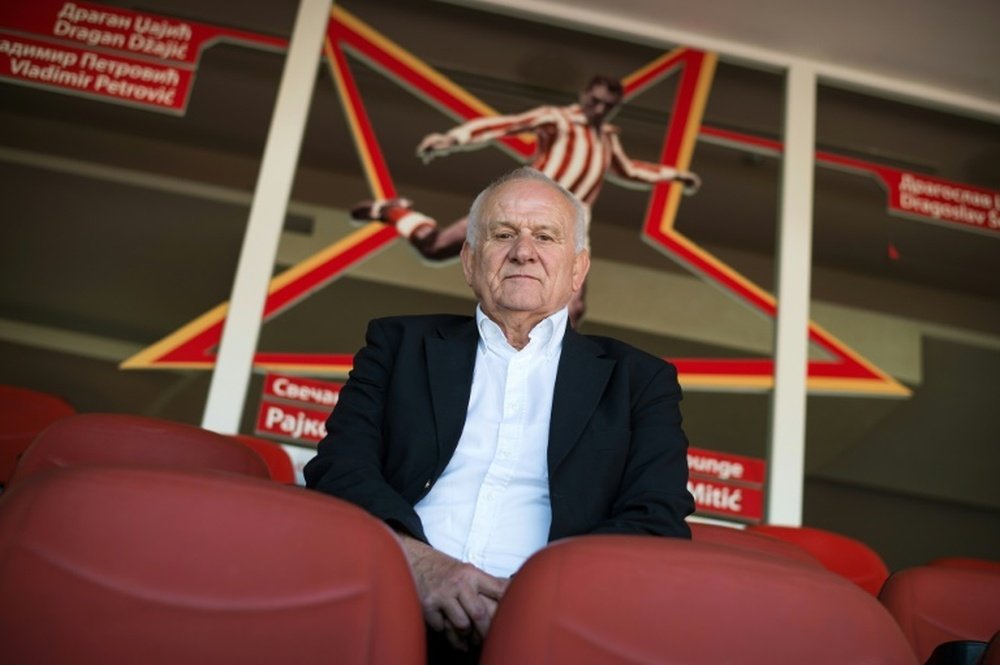 L'ancien entraîneur de l'Etoile Rouge Belgrade, Ljupko Petrovic, lors d'un interview. AFP