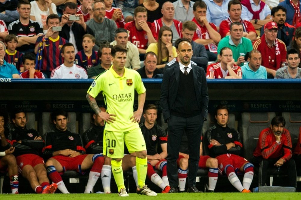 Guardiola lauds Messi, who celebrates his 30th birthday. AFP