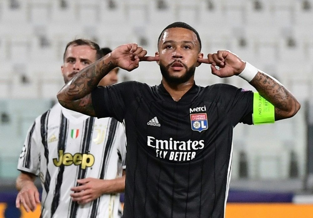 El penalti de Depay dejó en nada la reacción de Cristiano. AFP