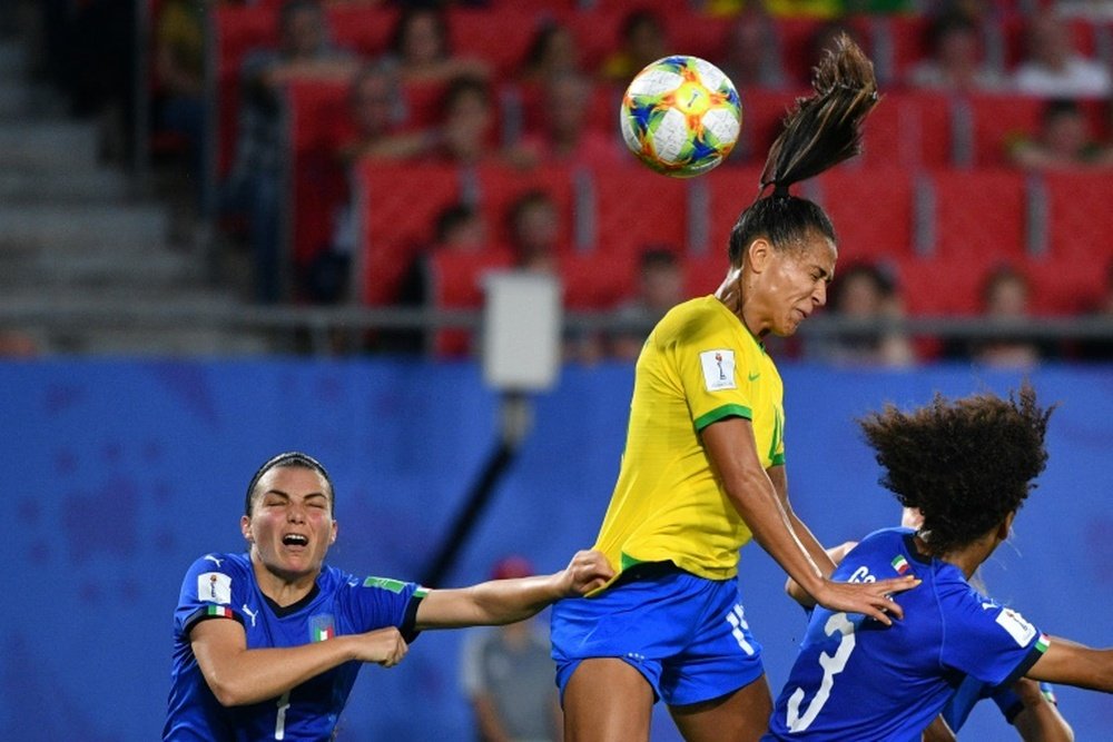 Kathellen es una fija con la Selección Brasileña. AFP