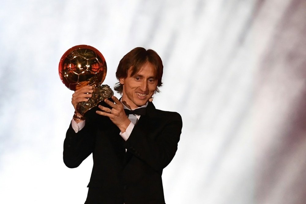 Modric, el ganador del año. AFP