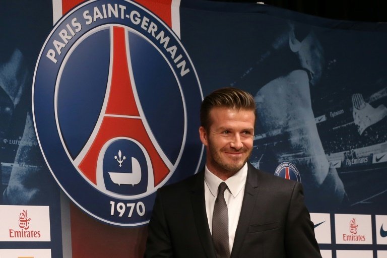David Beckham ha militado en el Madrid, y también en el PSG. AFP/Archivo
