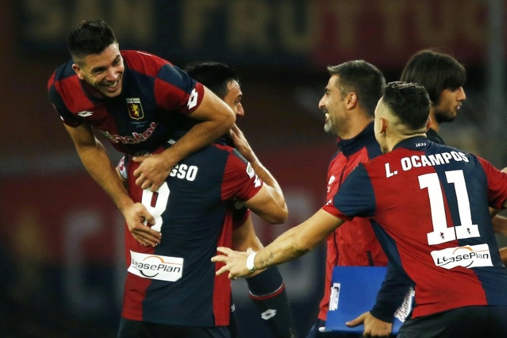 El Genoa no pudo aguantar el resultado ante el Palermo. AFP