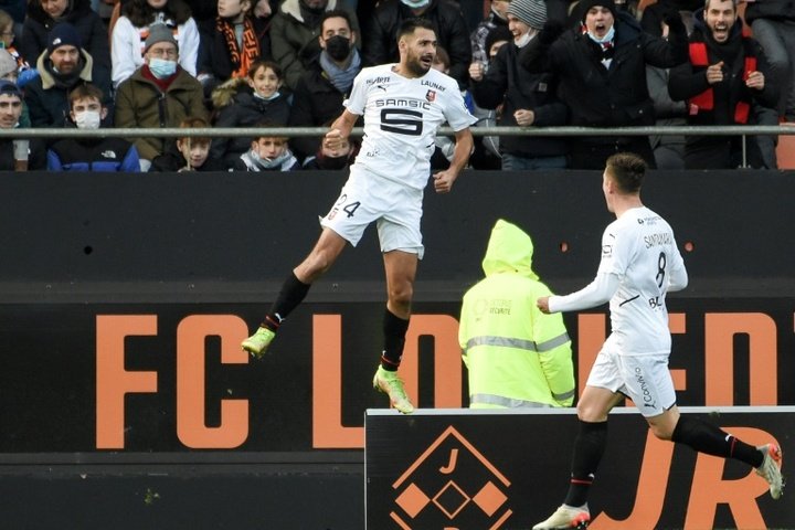 Rennes vence o Lorient e assume vice-liderança da Ligue 1