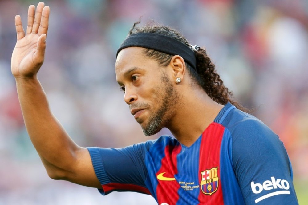 Podremos brillas otro día más con Ronaldinho. AFP