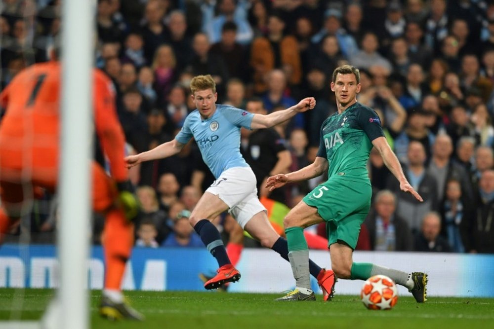 O Manchester City visita o Tottenham neste sábado. AFP