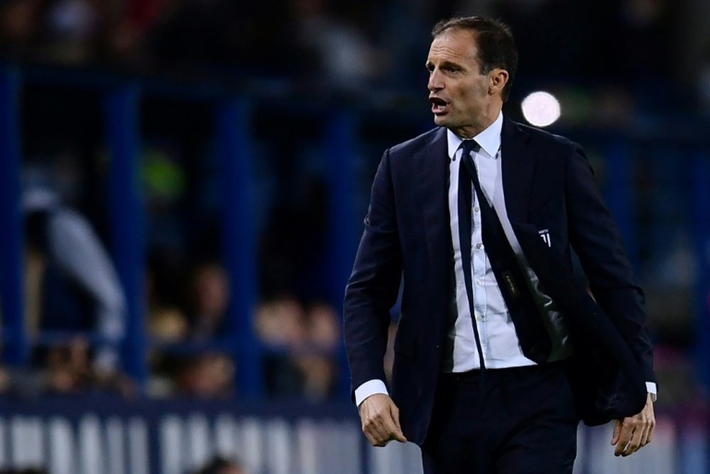 Allegri could be without a host of players for the game. AFP