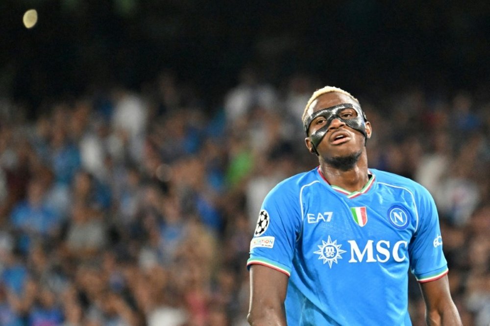 Osimhen scoring 31 goals in 39 games played last season. AFP