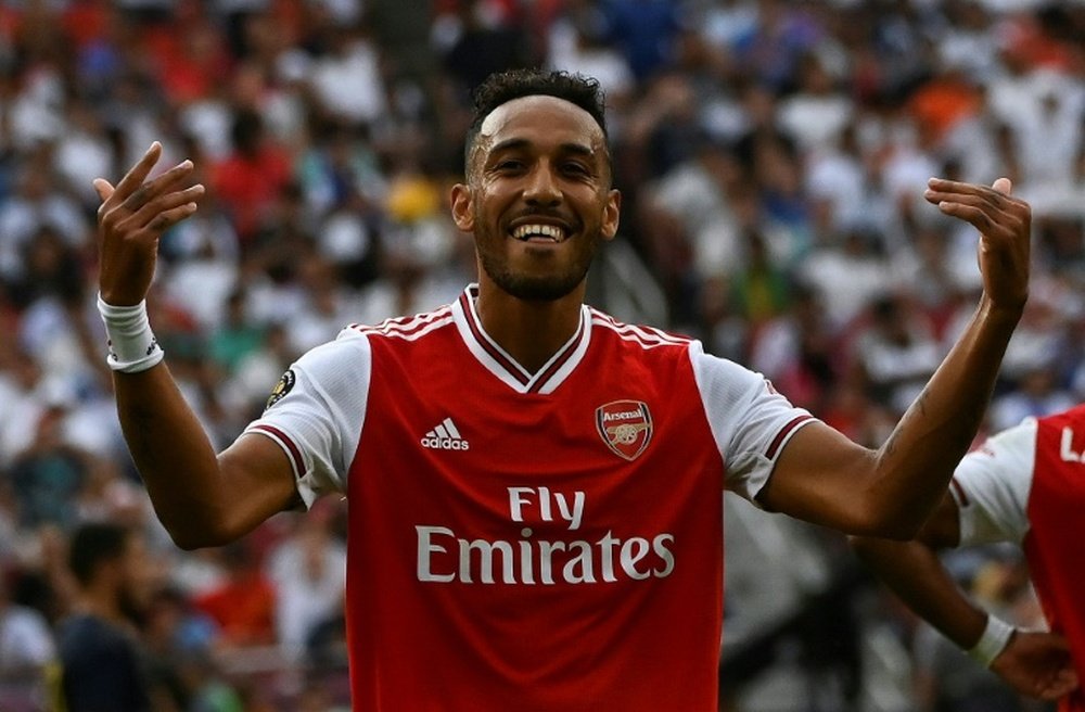 Sources in France claim Aubameyang could be going to Barça. AFP
