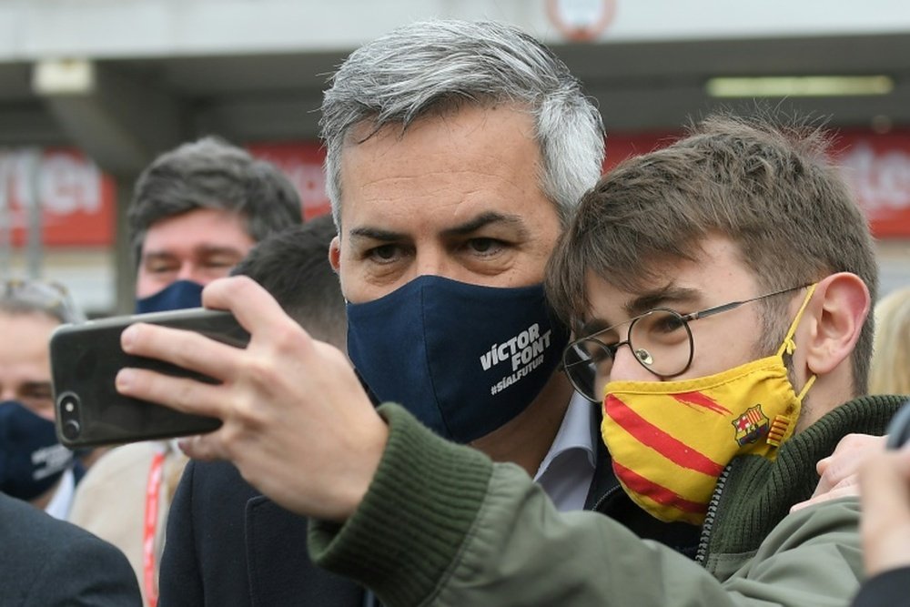 Víctor Font confía en la continuidad de Messi. AFP